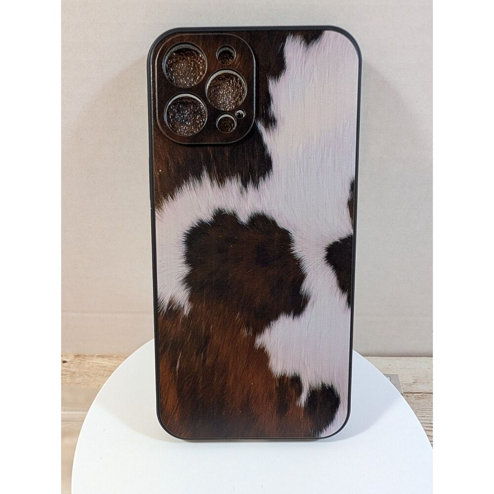 Iphone 12 ProMax cow hide case